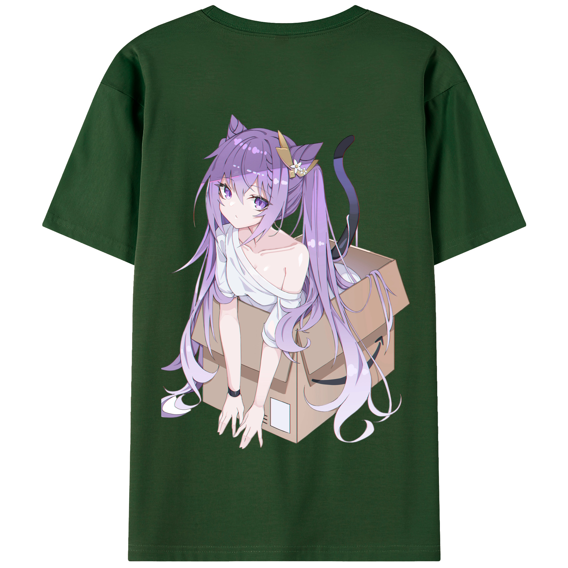 げんし神 刻晴 こくせい genshin Kokusei 綿100％半袖Tシャツ（背面プリント）